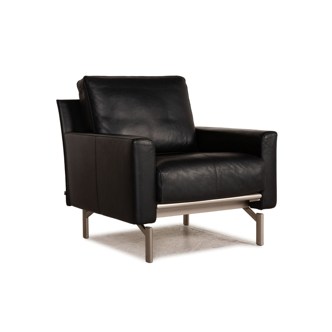 Cor Ala Leder Sessel Schwarz