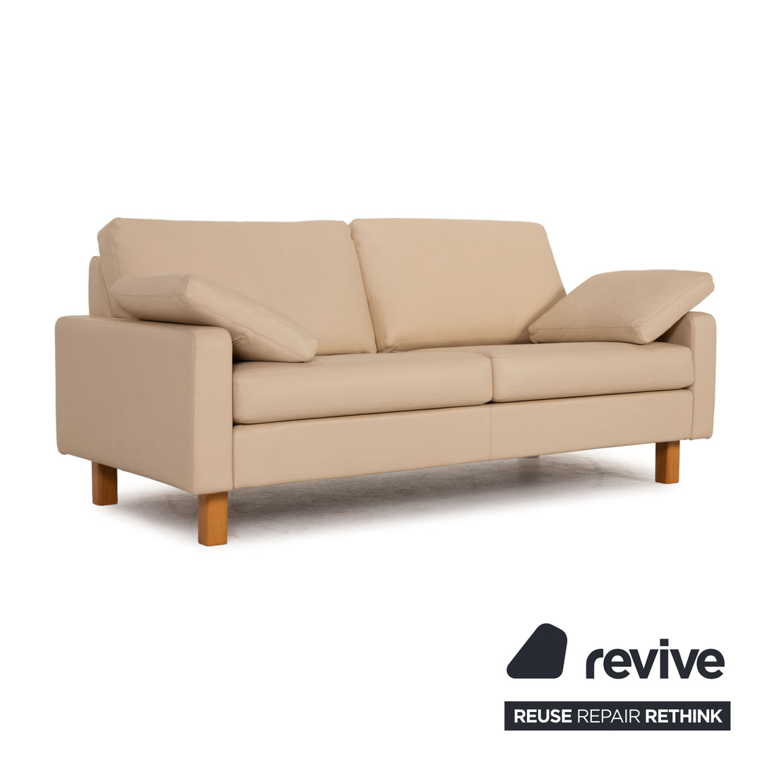 Cor Conseta leather sofa beige two seater couch