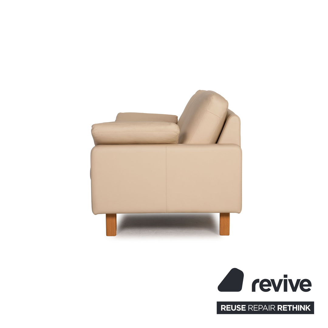 Cor Conseta leather sofa beige two seater couch