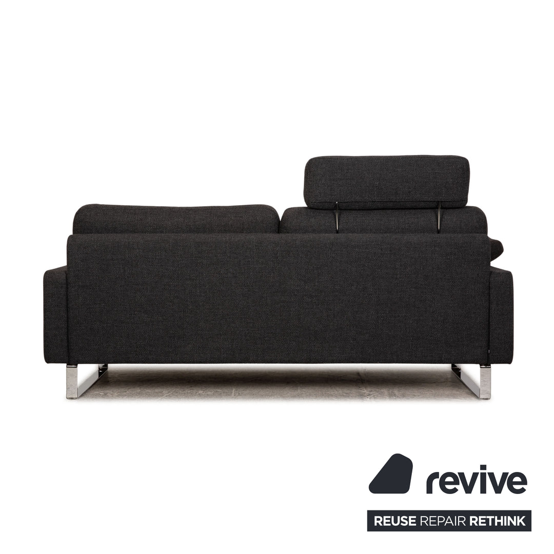Cor Conseta Stoff Dreisitzer Grau Sofa Couch