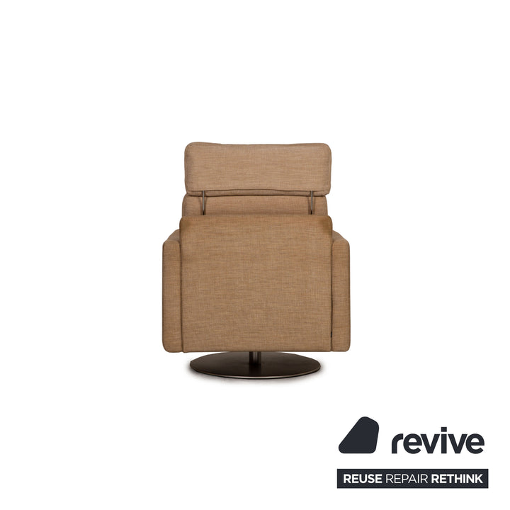 Cor Conseta Stoff Sessel Beige Drehfunktion