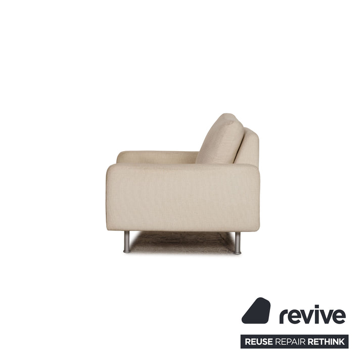 Cor Conseta fabric sofa set cream three seater armchair couch