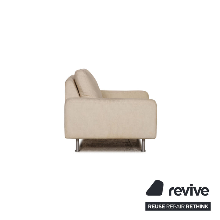 Cor Conseta fabric sofa set cream three seater armchair couch