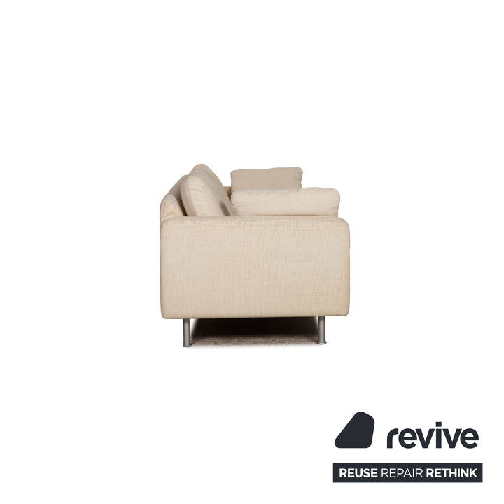 Cor Conseta fabric sofa set cream three seater armchair couch