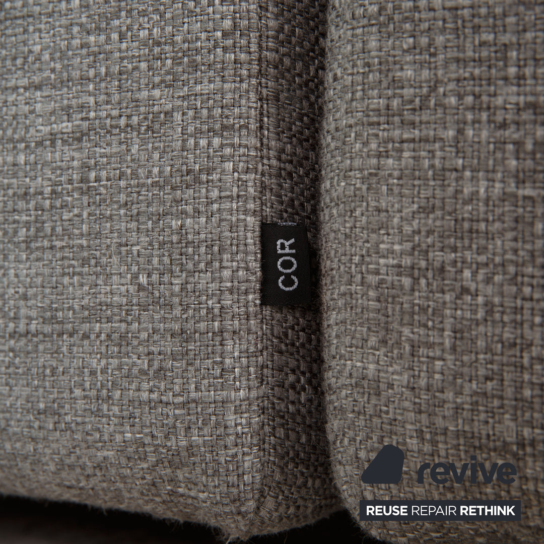 Cor Conseta Fabric Sofa Gray Corner Sofa Couch