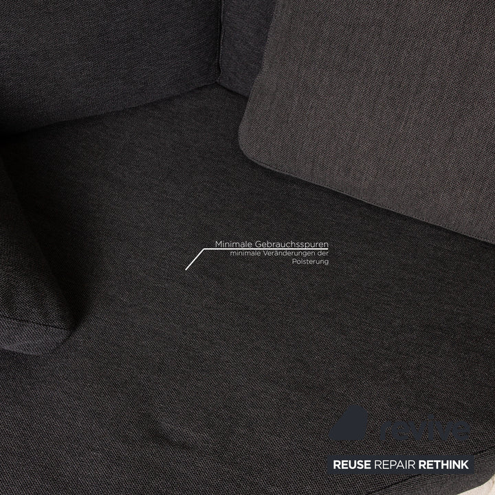 Cor Conseta Fabric Sofa Gray Corner Sofa Couch