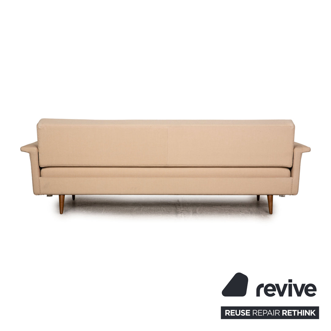 Cor Fabric Three Seater Sofa Bed Beige Sofa Couch