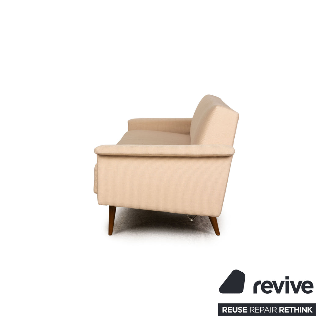 Cor Fabric Three Seater Sofa Bed Beige Sofa Couch