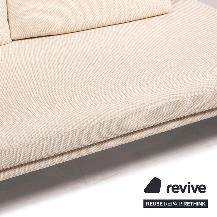Cor Stoff Sofa Creme Dreisitzer