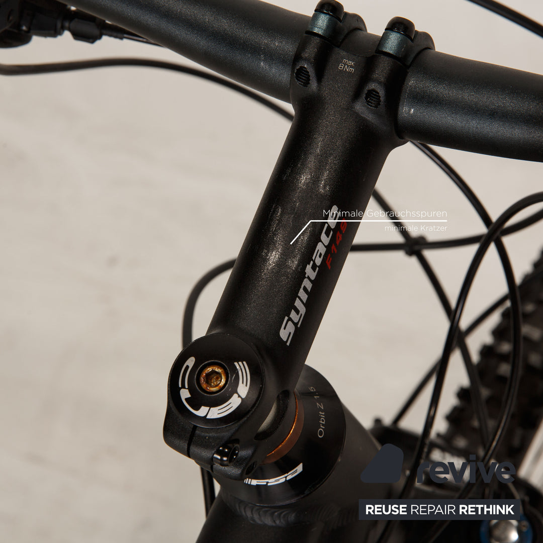 AMS 125 K24 Pro Series 2008 Mountain Bike Fully Black RH 52 Bicycle