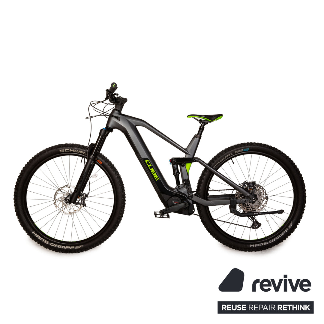 Cube STEREO HYBRID 140 HPC 2021 Aluminum E-Mountainbike Gray RG L Bicycle Fully