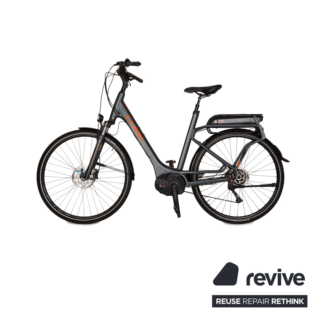 Cube TOURING HYBRID EXC 500 2017 Aluminum E-City Bike Gray RH 58 Bicycle