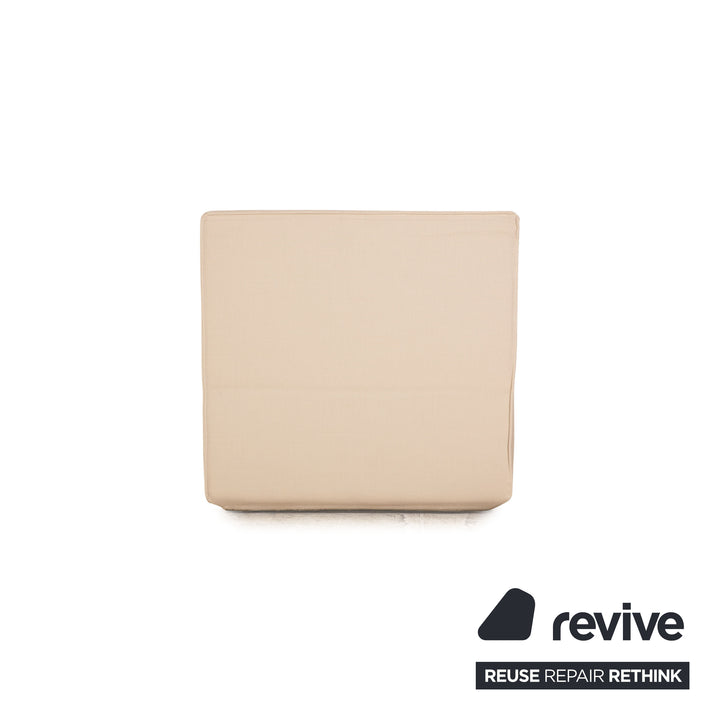 Fauteuil Cubit en tissu crème modulable
