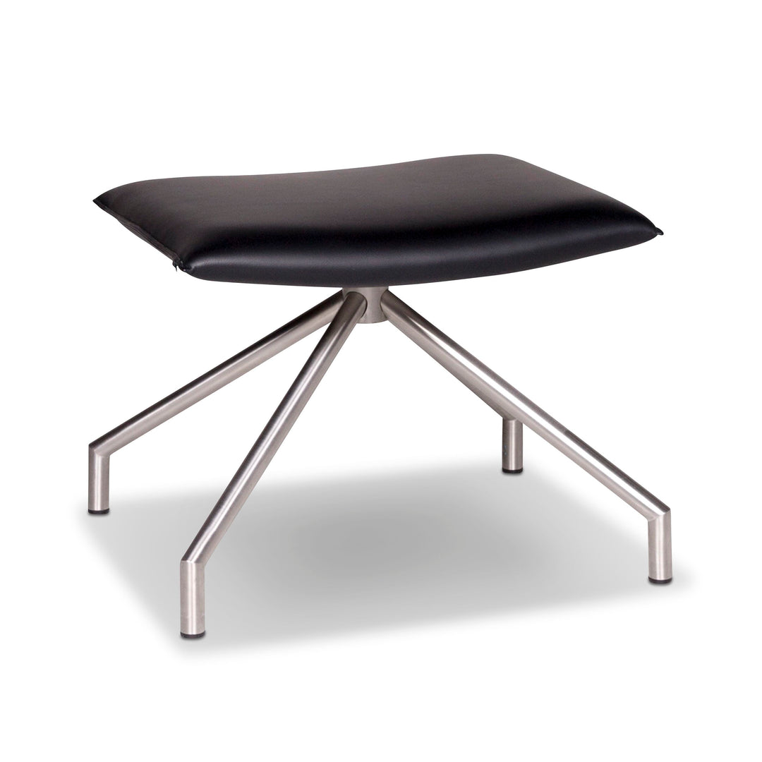 Arco Lay Down Leder Hocker Schwarz #9609
