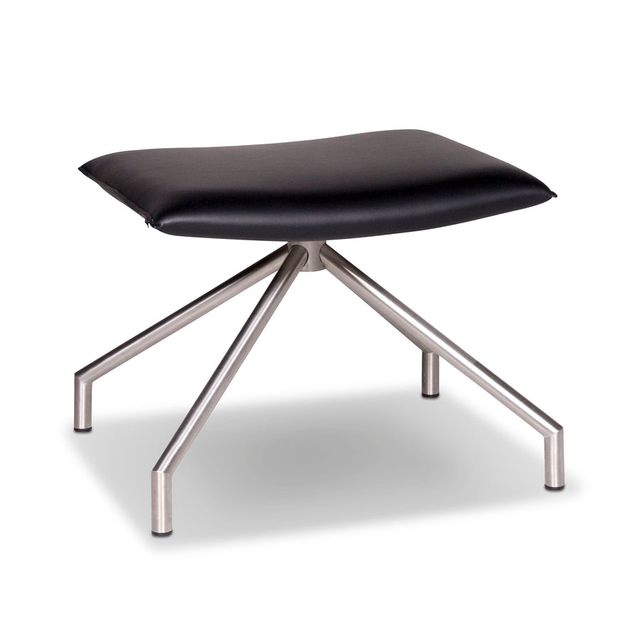 Arco Lay Down Leder Hocker Schwarz #9609