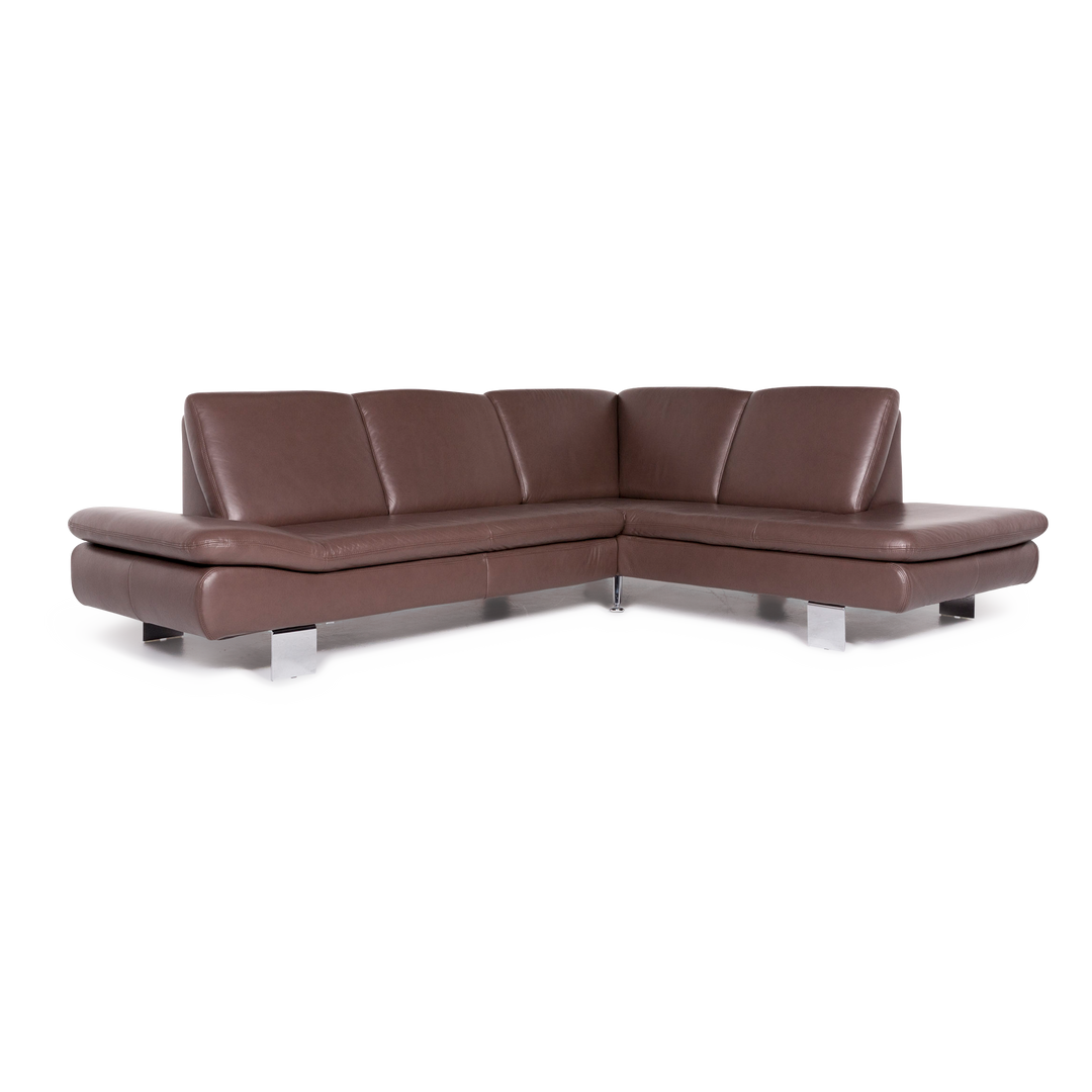 Willi Schillig Lucca Designer Leder Ecksofa Sofa Braun Couch #8748