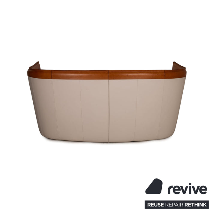 de Sede DS 146 ensemble canapé en cuir crème 2xtrois places 1xfauteuil
