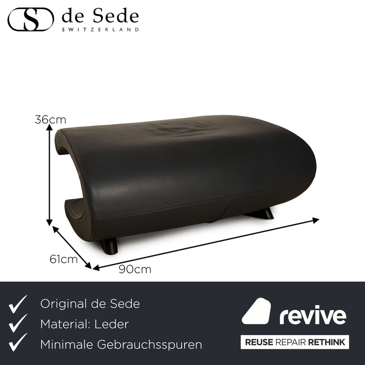 de Sede DS 152 Leder Hocker Grau