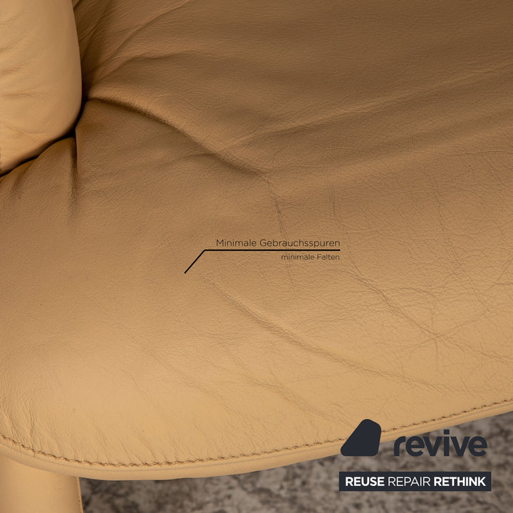 de sede DS 320 Leder Sessel Garnitur Creme