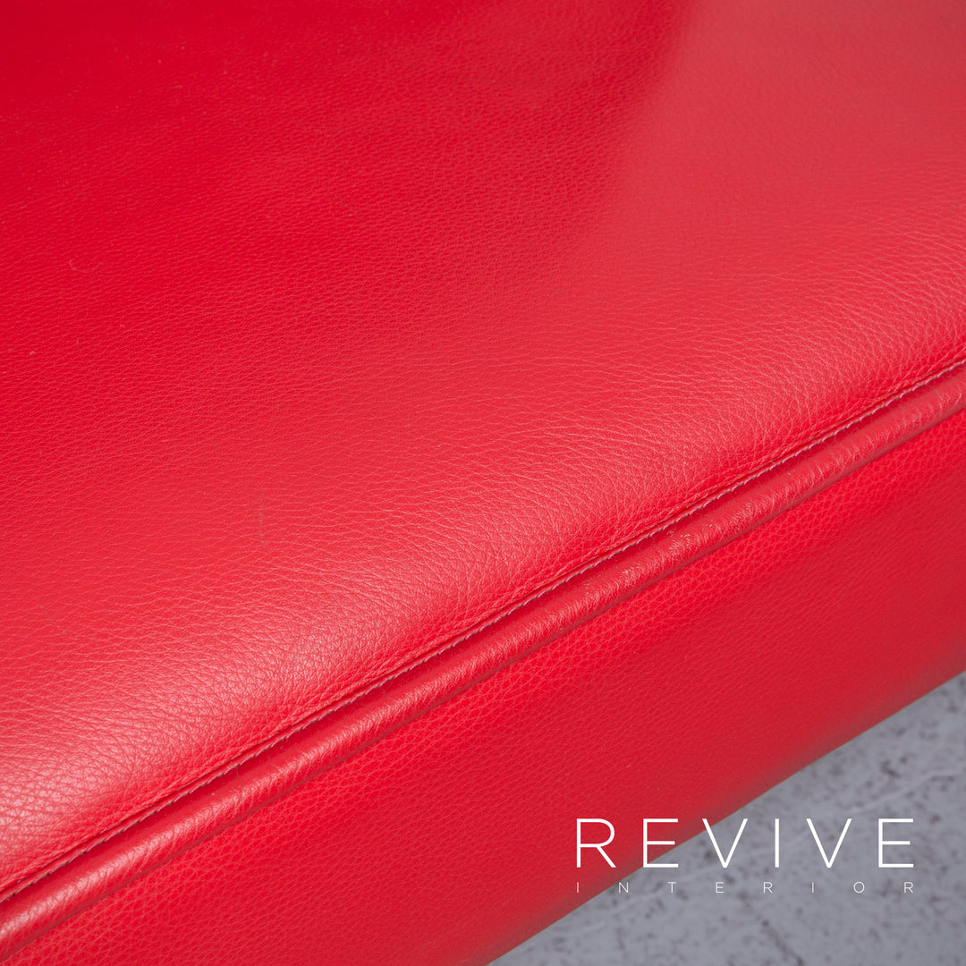 De Sede DS 450 Canapé en cuir design rouge en cuir véritable trois places Fonction #6880