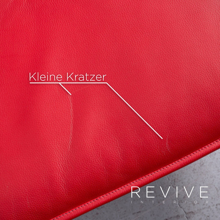 De Sede DS 450 Canapé en cuir design rouge en cuir véritable trois places Fonction #6880