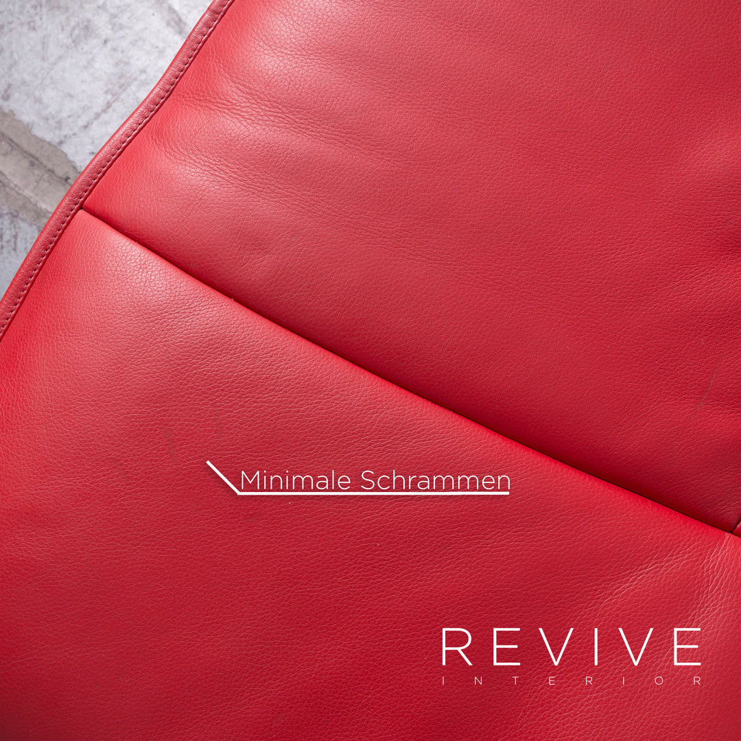 De Sede DS 450 Canapé en cuir design rouge en cuir véritable trois places Fonction #6880
