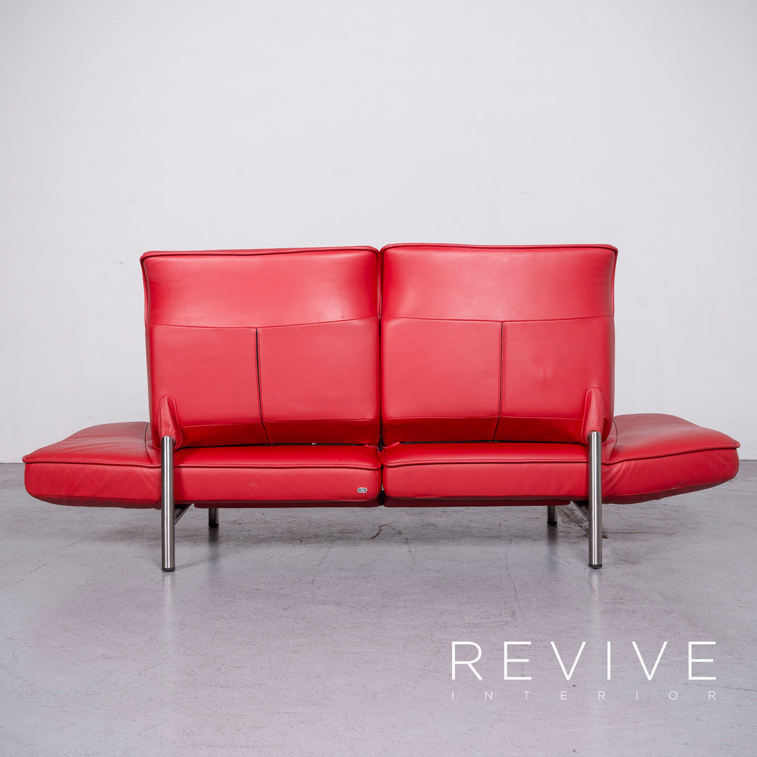 De Sede DS 450 Canapé en cuir design rouge en cuir véritable trois places Fonction #6880