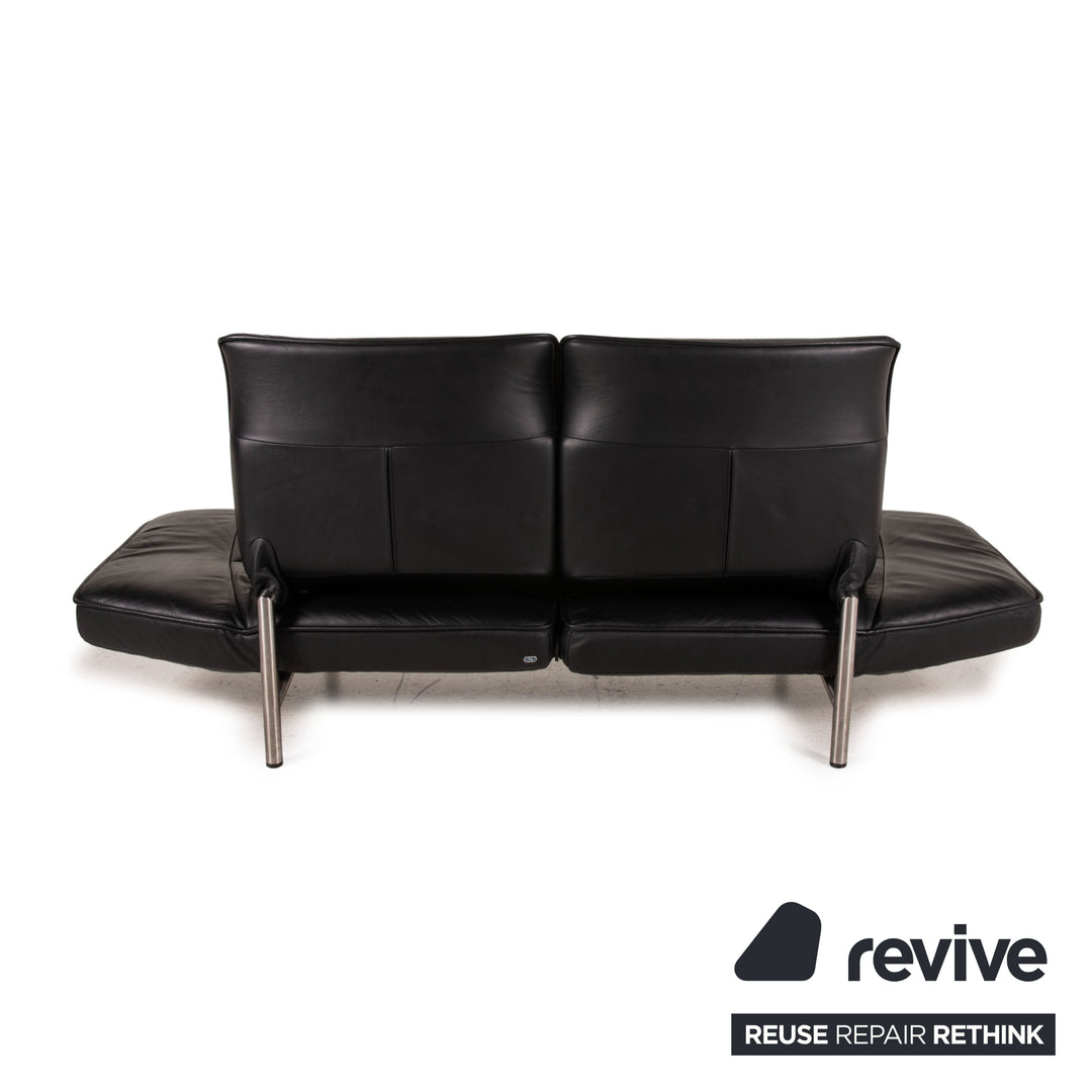 de Sede DS 450 Leder Sofa Schwarz Zweisitzer Funktion Relaxfunktion