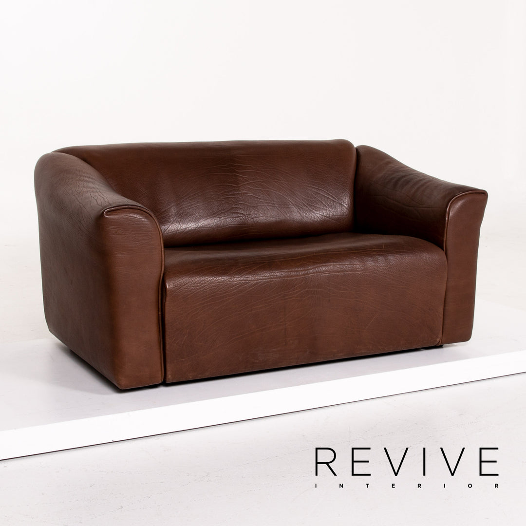 de Sede DS 47 leather sofa set brown 2x two-seater #14273