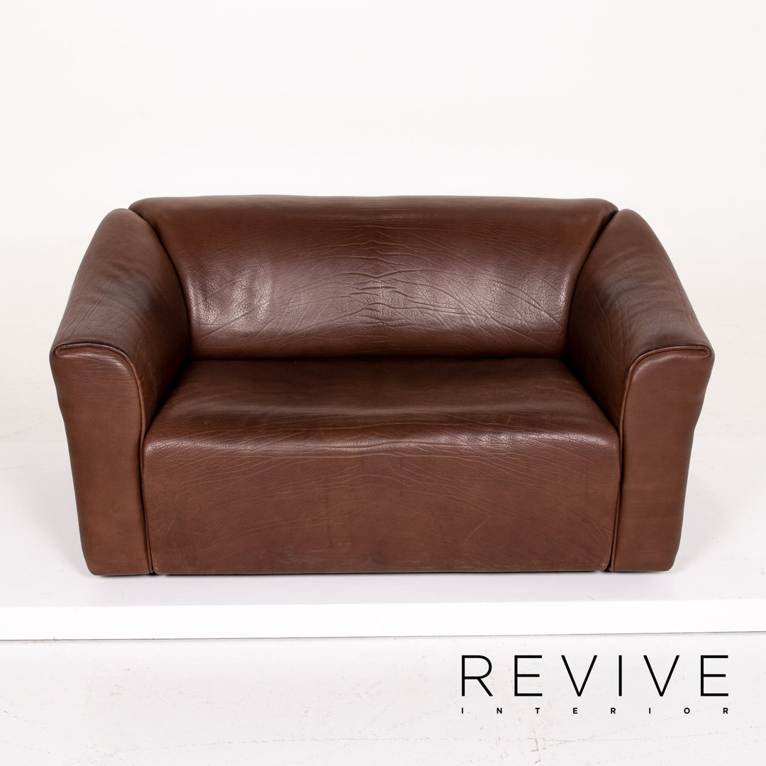 de Sede DS 47 leather sofa set brown 2x two-seater #14273