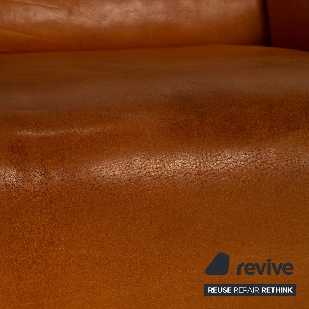 de Sede DS 47 Leder Zweisitzer Braun Sofa Couch