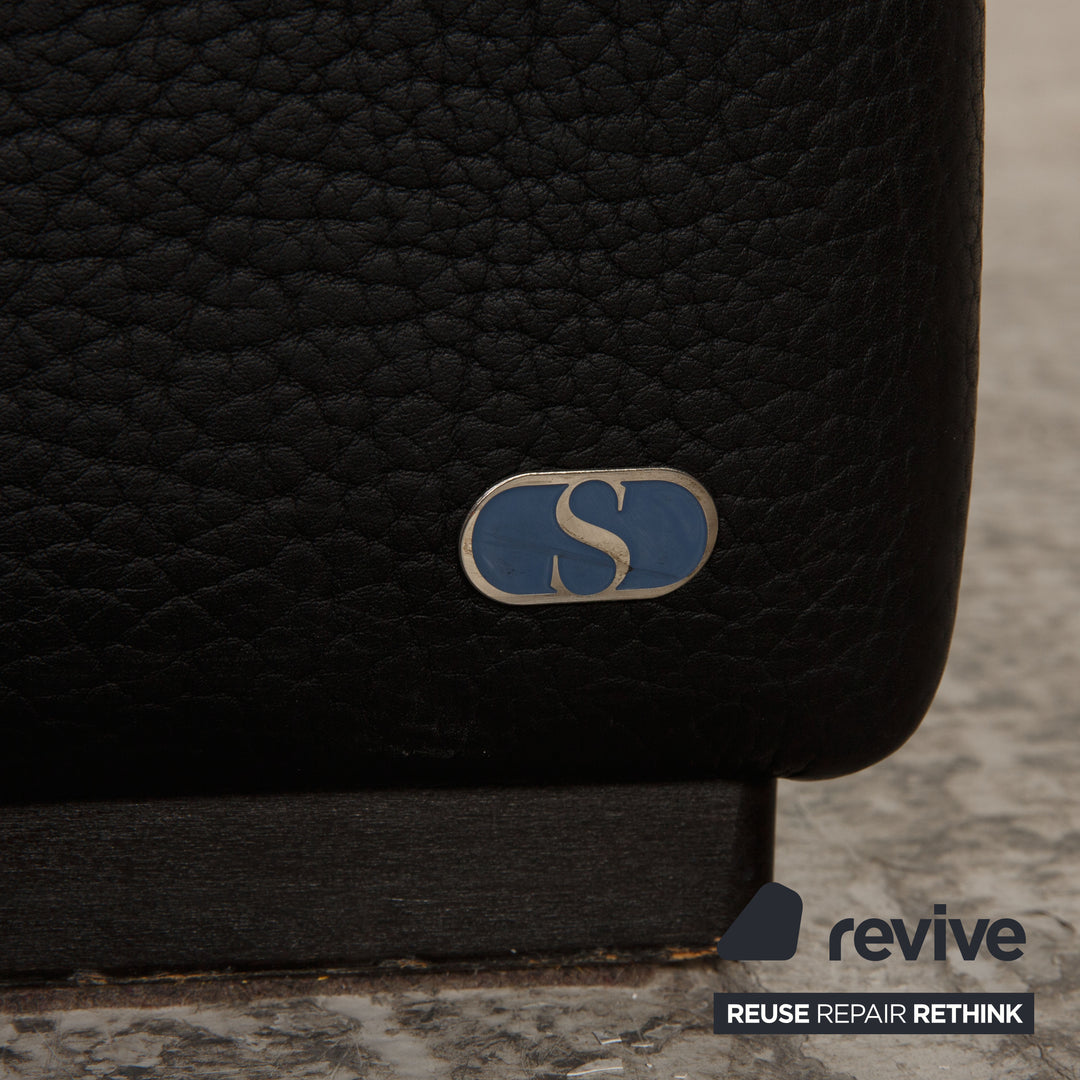 de Sede DS 50 Leather Stool Black