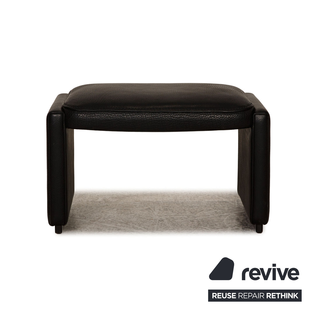 de Sede DS 50 Leather Stool Black