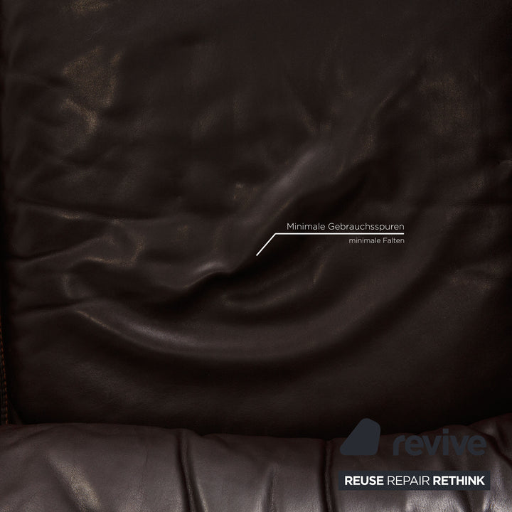 de Sede DS 61 leather three-seater brown sofa couch