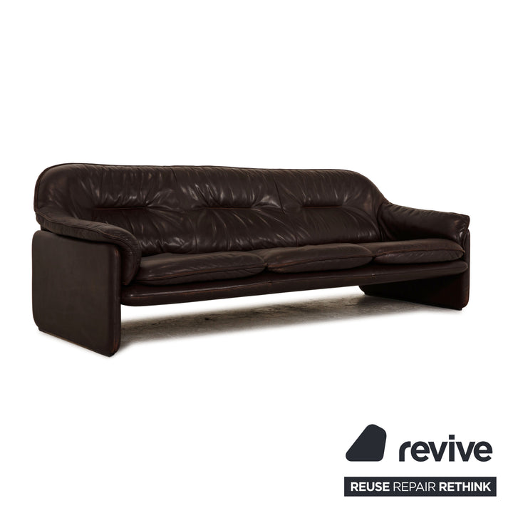 de Sede DS 61 leather three-seater brown sofa couch