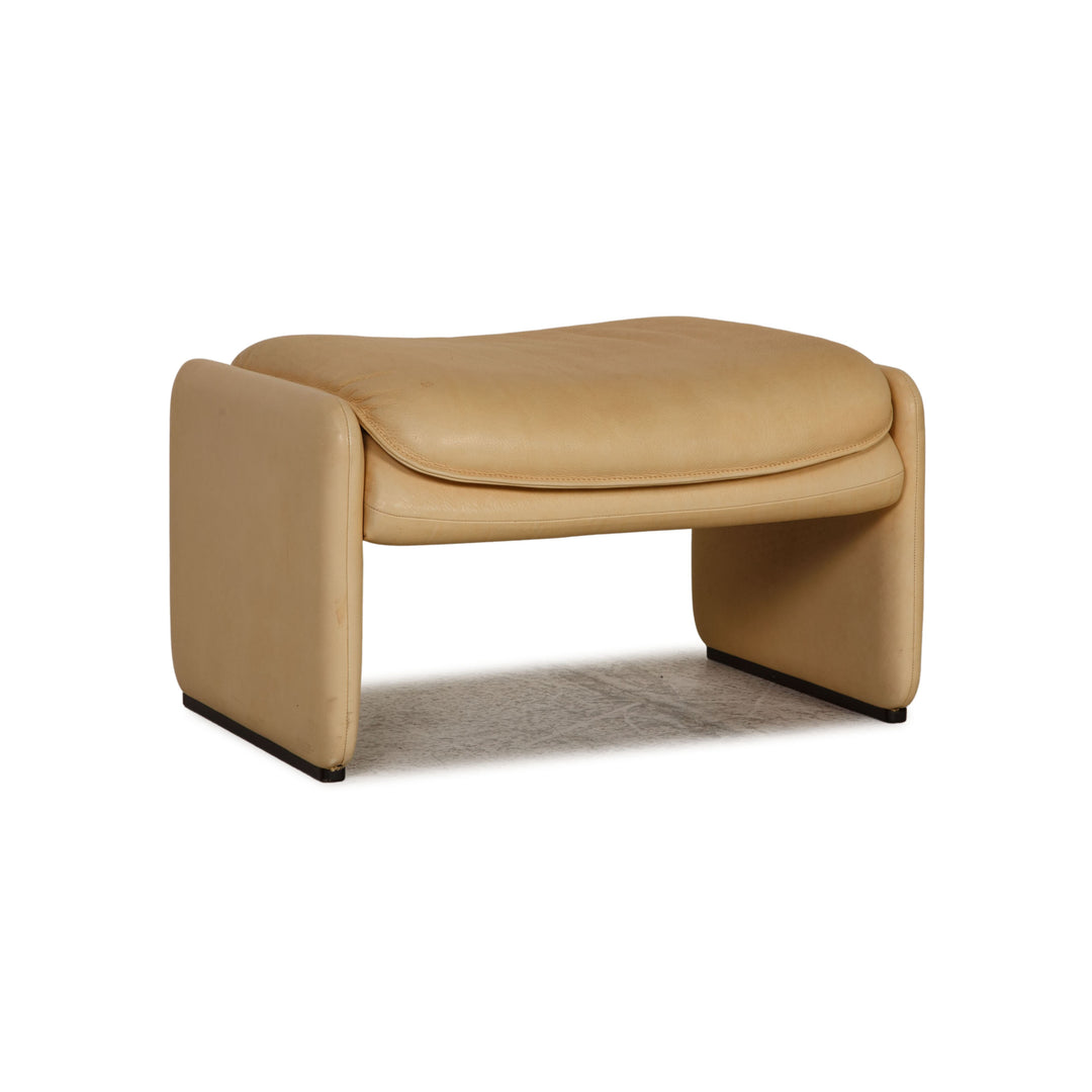 de Sede DS 61 tabouret en cuir beige