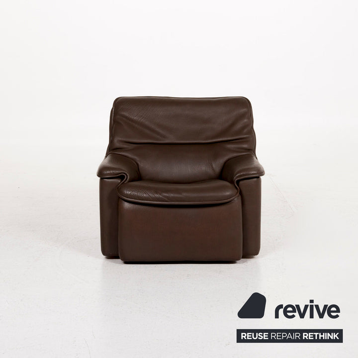 de Sede Leder Sessel Braun #12924