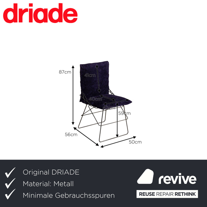 DRIADE SOF SOF Metall Stuhl Blau