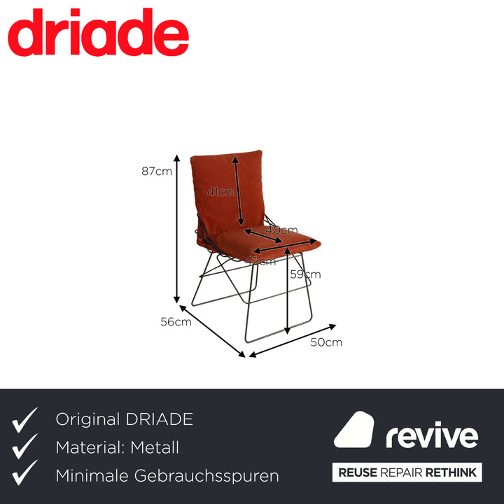 DRIADE SOF SOF Metall Stuhl Orange