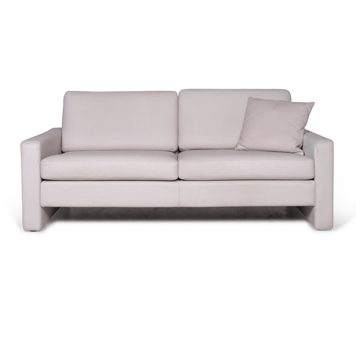 Cor Leather Sofa Gray Two Seater Couch #9481