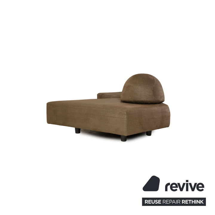 edra rock fabric corner sofa beige sofa couch recamier right