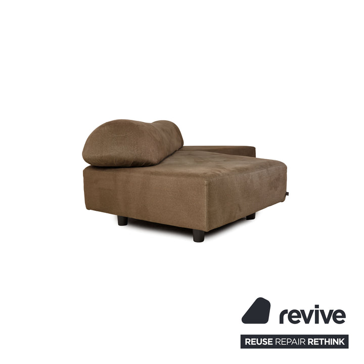 edra rock fabric corner sofa beige sofa couch recamier right