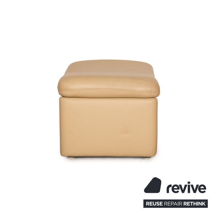Erpo Leder Hocker Creme