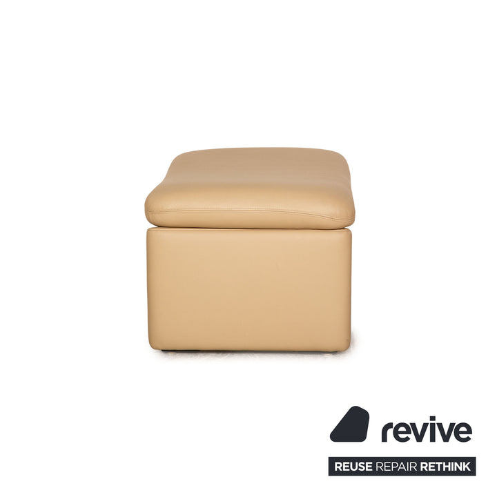 Erpo Leder Hocker Creme