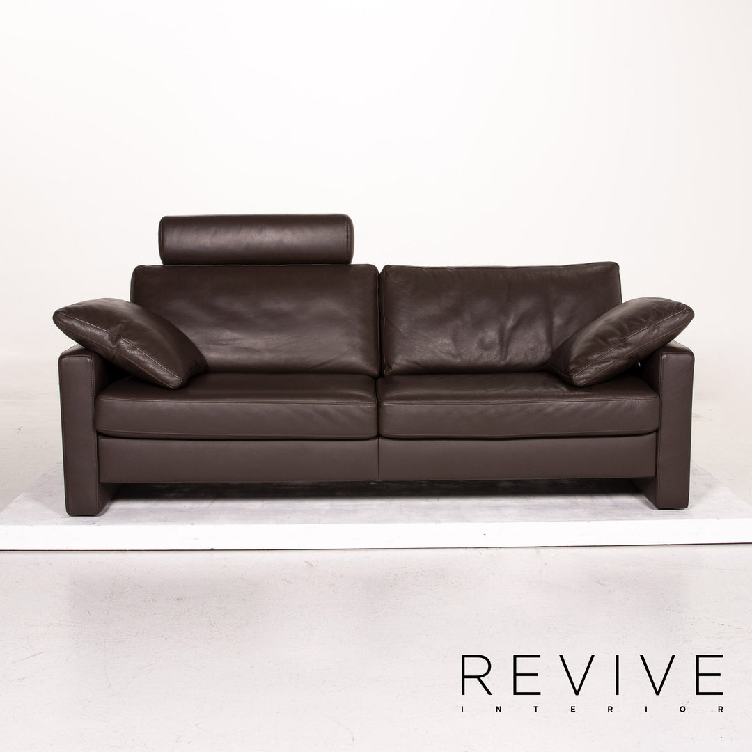 Ensemble de canapés en cuir Ewald Schillig Concept Plus marron marron foncé 1x trois places 1x deux places 1x fauteuil #15306