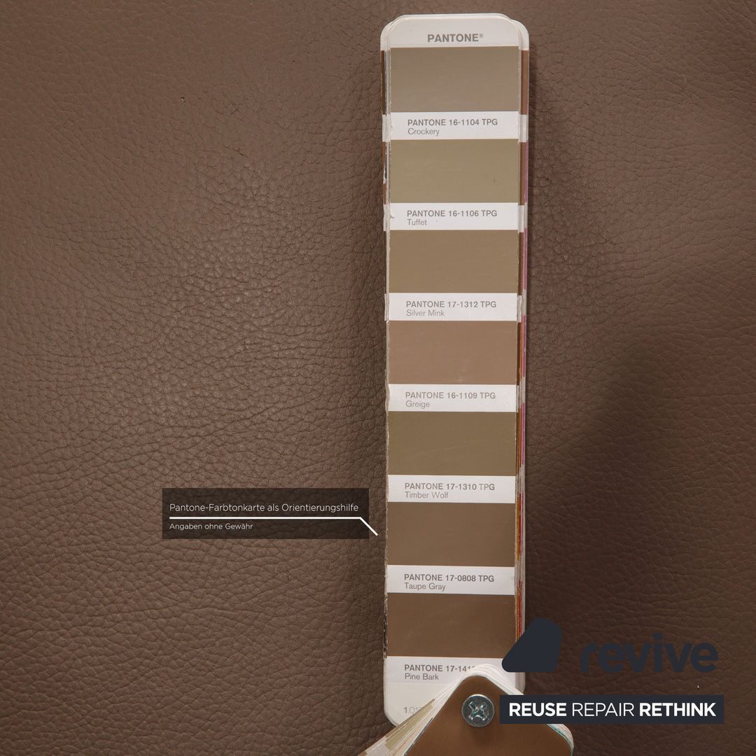 Ewald Schillig Flex Plus Canapé d'angle en cuir Marron Canapé