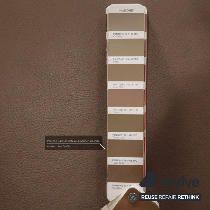 Ewald Schillig Flex Plus Canapé d'angle en cuir Marron Canapé