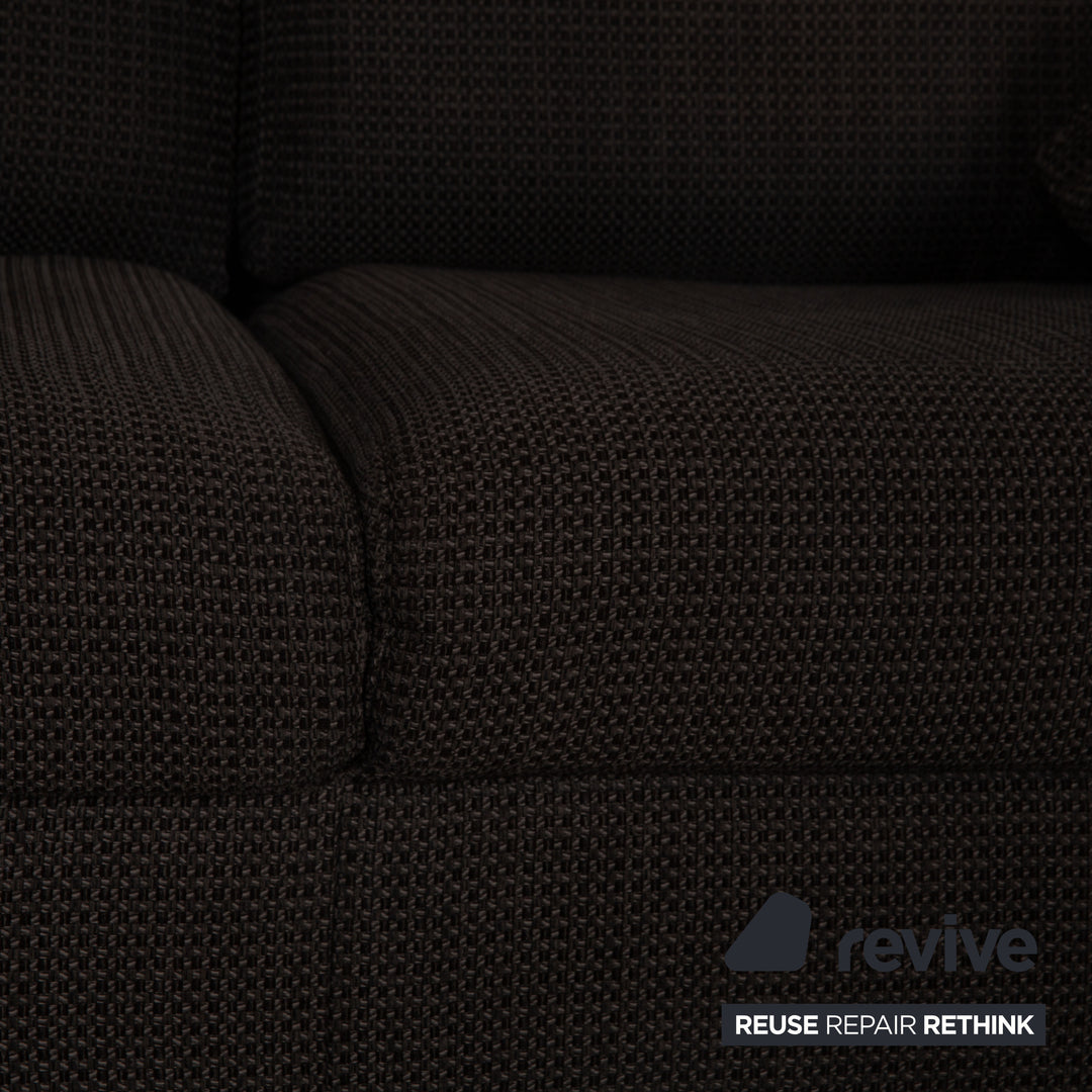 Ewald Schillig Flex Plus Stoff Zweisitzer Grau Couch Sofa
