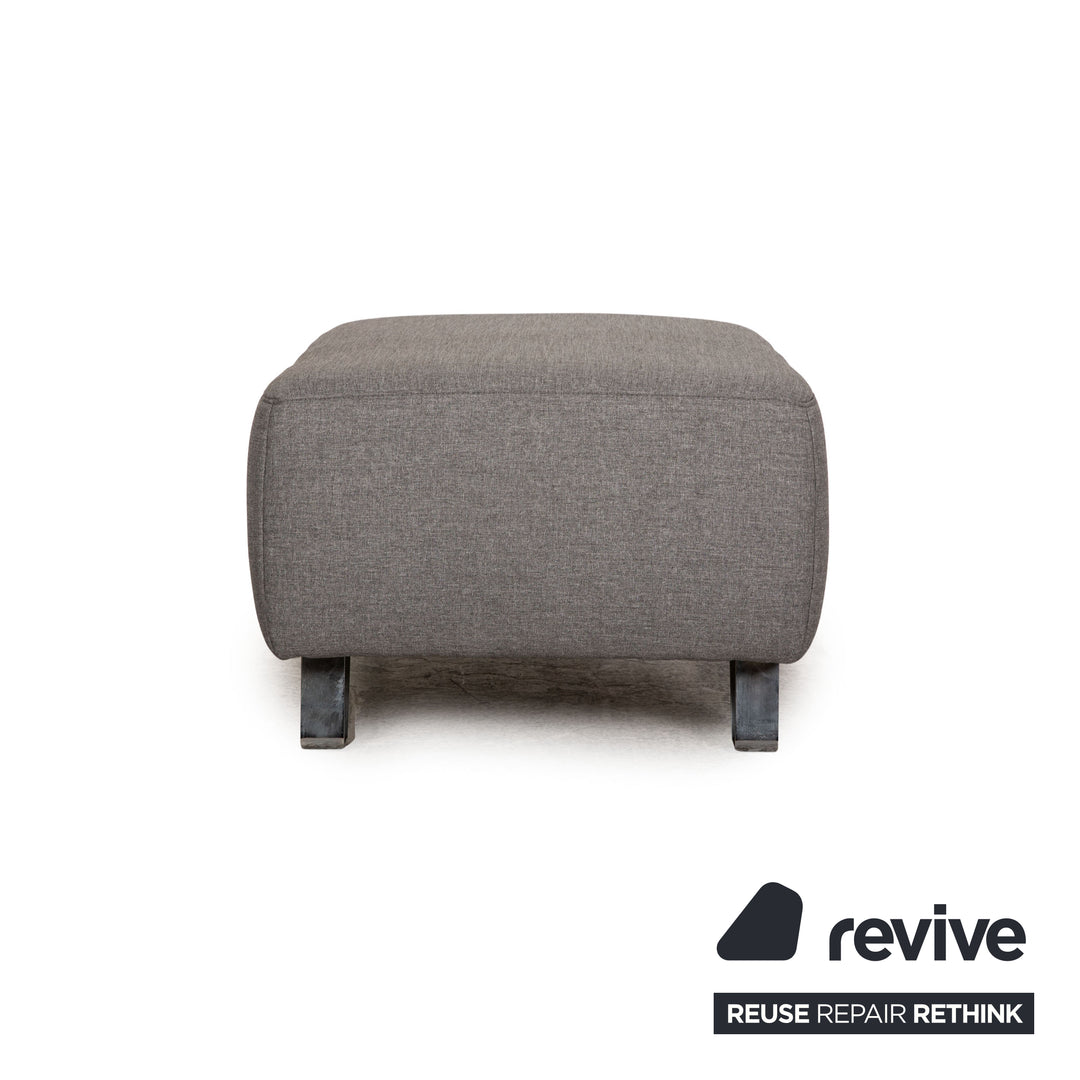 Ewald Schillig stool fabric grey