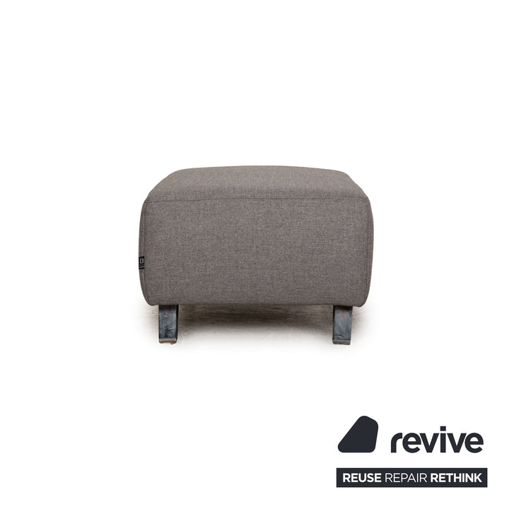 Ewald Schillig stool fabric grey